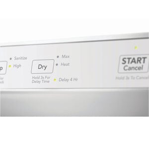 Frigidaire 24 in. Front Control Dishwasher with 54 dBa Sound Level, MaxDry & Pocket - White, White, hires