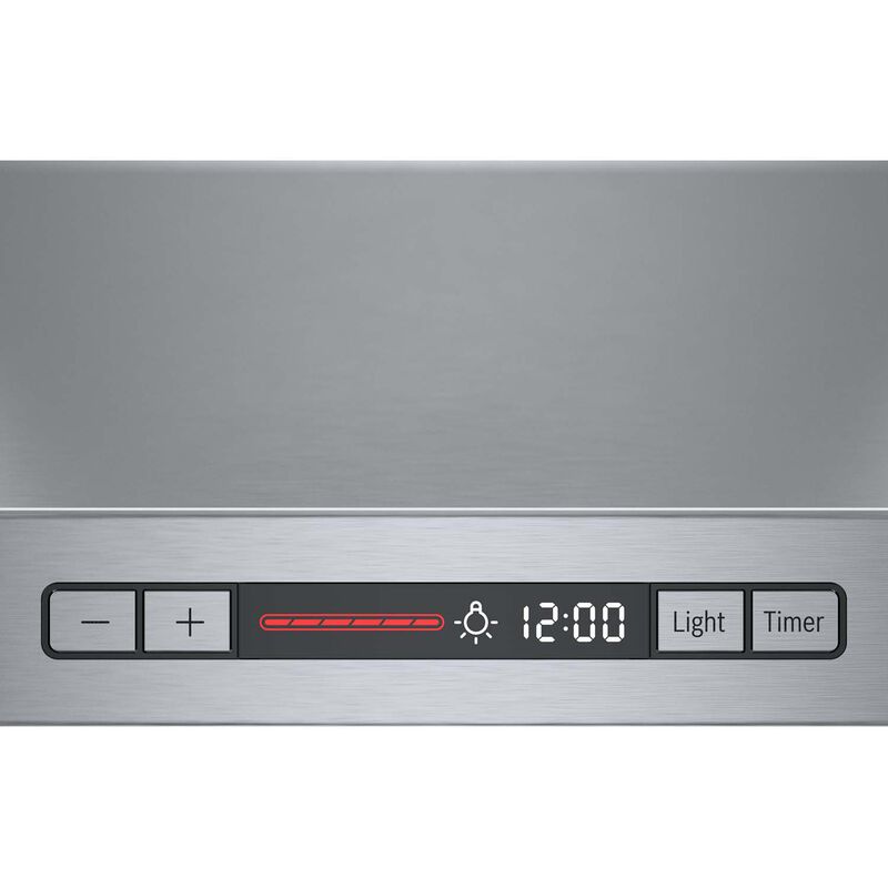 Bosch 300 Series 30 in. Convertible Chimney Style Range Hood with 300 CFM, 3 Fan Speeds & 2 LED Lights - Stainless Steel, , hires