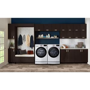 LG 27 in. 7.8 cu. ft. Smart Stackable Ventless Electric Dryer with Dual Inverter Heat Pump & AI Sensor Dry - White, , hires