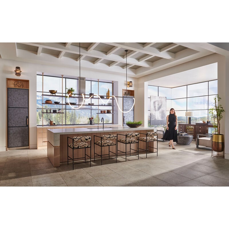 Monogram 30 in. 16.7 cu. ft. Built-in Smart Upright Freezer with Ice-Maker & Adjustable Shelves - Custom Panel Ready, , hires