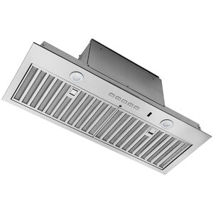 Best 30 in. Smart Convertible Standard Style Range Hood with 650 CFM, 4 Fan Speeds & 2 LED Lights - Stainless Steel, , hires