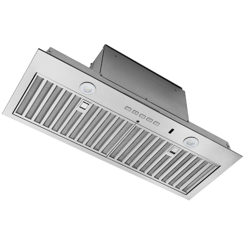 Best 30 in. Smart Convertible Standard Style Range Hood with 650 CFM, 4 Fan Speeds & 2 LED Lights - Stainless Steel, , hires