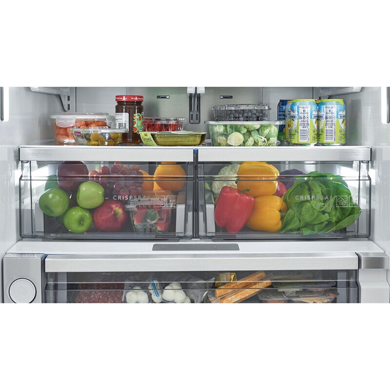 Frigidaire Professional 36 in. 22.6 cu. ft. Counter Depth French Door Refrigerator with Ice & Water Dispenser - Stainless Steel, , hires