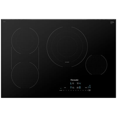Thermador Masterpiece Series 31 in. 4-Burner Electric Cooktop with Power Burner - Black | CET305YB