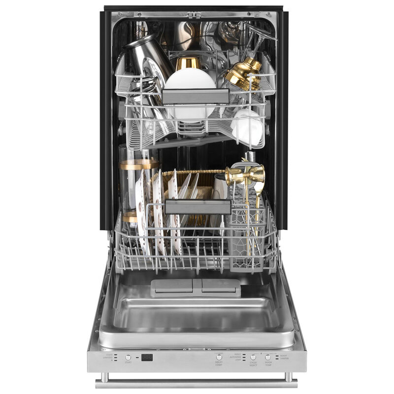 GE 18 in. Built-In Dishwasher with Top Control, 47 dBA Sound Level, 8 Place Settings, 3 Wash Cycles & Sanitize Cycle - Custom Panel Ready, , hires