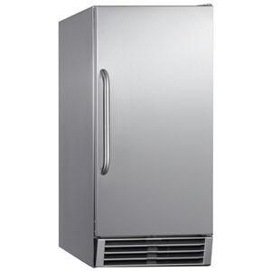 Summit 15 in. Built-In Undercounter Commercial-Use Ice Maker with 25 lb. Ice Storage, Auto-Defrost & Digital Control - Stainless Steel, , hires