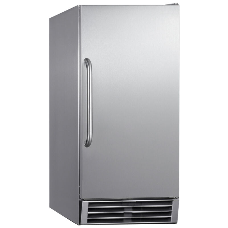 Summit 15 in. Built-In Undercounter Commercial-Use Ice Maker with 25 lb. Ice Storage, Auto-Defrost & Digital Control - Stainless Steel, , hires