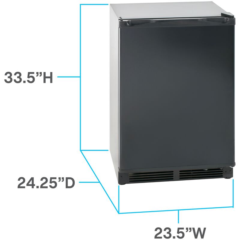 Avanti 24 in. 5.2 cu. ft. Mini Fridge with Freezer Compartment - Black, , hires