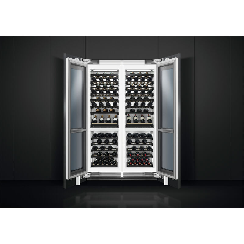 Fisher & Paykel Series 11 Integrated 24 in. Built-In Column Wine Cabinet with Dual Zones & 91 Bottle Capacity Right Hinged - Custom Panel Ready, , hires