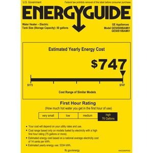 GE RealMax Choice Electric 50 Gallon Short Water Heater with 8-Year Parts Warranty, , hires
