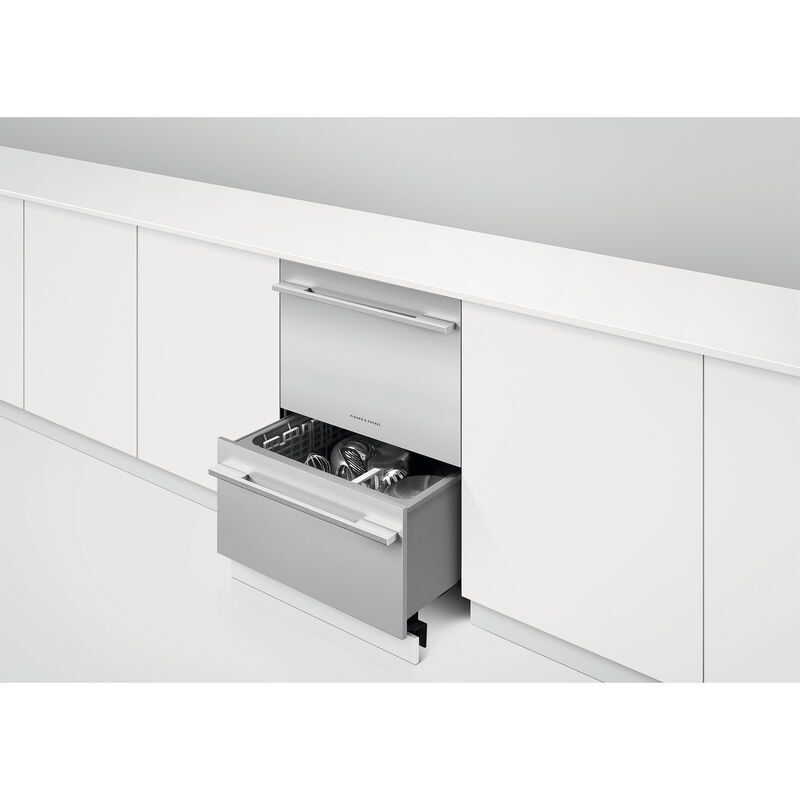 Fisher & Paykel Series 9 Integrated 24 in. Top Control Double Drawer Dishwasher with 43 dBA, 14 Place Settings & 6 Wash Cycles - Custom Panel Ready, , hires