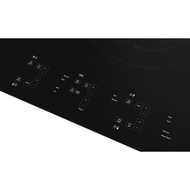 KitchenAid 36 in. 5-Burner Induction Cooktop with Simmer Burner & Power Burner - Black, , hires