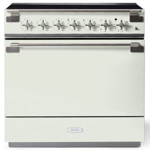 AGA Elise 36 in. 4.5 cu. ft. True European Convection Electric Range with 5 Induction Burners - White, White, hires