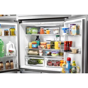 Whirlpool 36 in. 19.4 cu. ft. Counter Depth 4-Door French Door Refrigerator with Ice Maker - Fingerprint-Resistant Stainless Finish, , hires