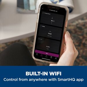 GE 10,000 BTU Smart Energy Star Window Air Conditioner with 3 Fan Speeds & Sleep Mode - White, , hires