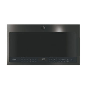 GE Profile 30" 2.1 Cu. Ft. Over-the-Range Microwave with 10 Power Levels, 400 CFM & Sensor Cooking Controls - Black Stainless, Black Stainless, hires
