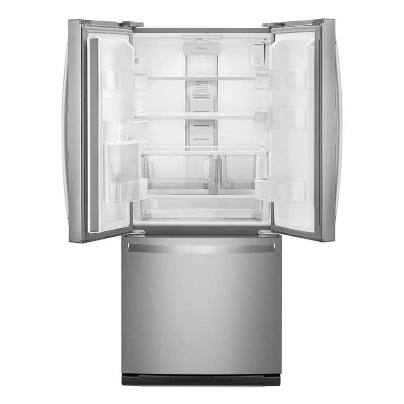 Whirlpool 30 in. 19.7 cu. ft. French Door Refrigerator with Water Dispenser - Fingerprint Resistant Stainless Steel, Fingerprint Resistant Stainless, hires
