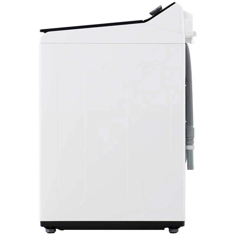 LG 27 in. 5.3 cu. ft. Smart Top Load Washer with Agitator, TurboWash3D Technology & AI Sensing - Alpine White, Alpine White, hires