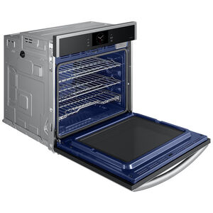 Samsung 30 in. 5.1 cu. ft. Smart Steam Electric Single Wall Oven with Dual Convection - Stainless Steel, , hires