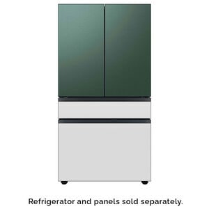 Samsung Bespoke 4-Door French Door Bottom Panel for Refrigerators - White Glass, , hires