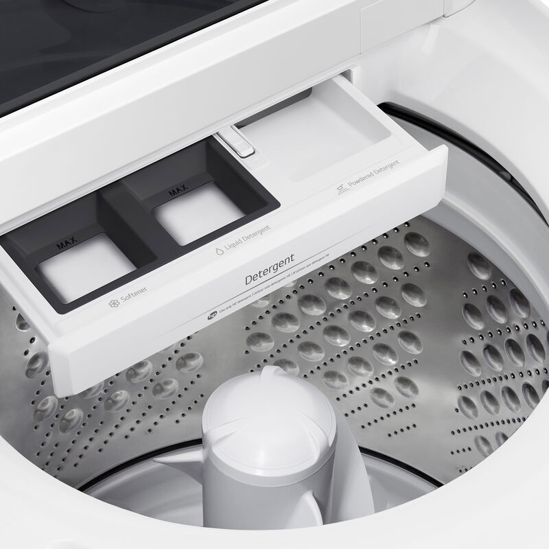 LG 27 in. 4.8 cu. ft. Smart Top Load Washer with 4-Way Agitator, EasyUnload & AI Sensing - Alpine White, Alpine White, hires