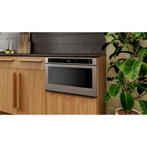 KitchenAid 24 in. 1.3 cu. ft. 950W Drawer Microwave with Sensor Cooking - Stainless Steel with PrintShield Finish, , hires