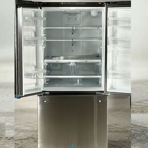GE 33 in. 24.7 cu. ft. French Door Refrigerator with Internal Water Dispenser - Fingerprint Resistant Stainless (Open Box Good Condition), , hires
