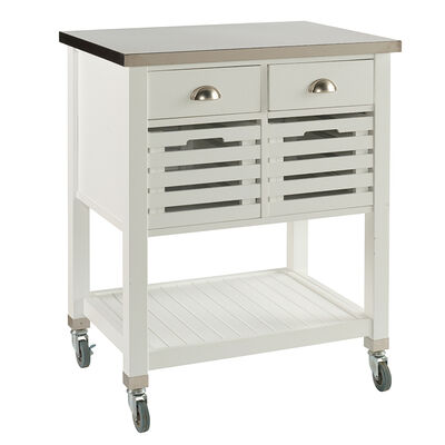 Taylor Kitchen Cart-White | PCR1606