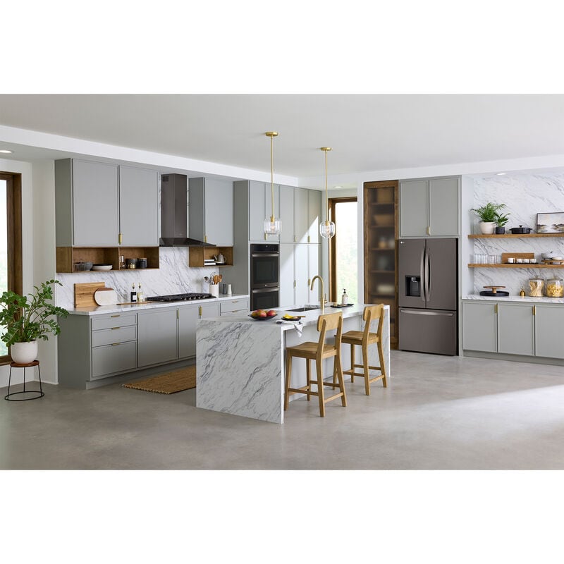 LG 30 in. 9.4 cu. ft. Smart Front Control Electric Double Wall Oven with Standard Convection - PrintProof Black Stainless Steel, , hires