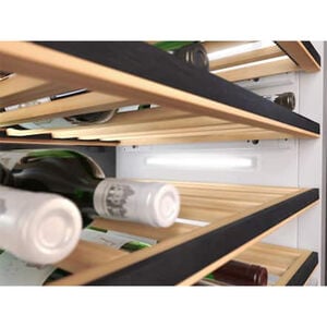 Miele MasterCool Series 24 in. Built-in Smart Wine Conditioning Unit with Wood Racks, Multi-Temperature Zones & 104 Bottle Capacity - Custom Panel Ready, , hires