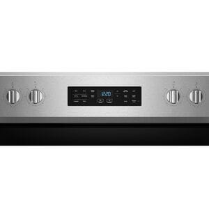 Whirlpool 30 in. 5.3 cu. ft. Air-Fry Standard Convection Electric Range with Radiant Burners - Stainless Steel, , hires
