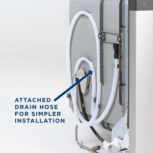 GE 24 in. Front Control Flush-Mount Dishwasher with 59 dBa Sound Level, Dry Boost & Pocket Handle - White, White, hires