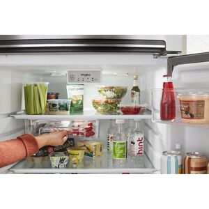 Whirlpool 28 in. 16.3 cu. ft. Top Freezer Refrigerator - Black, Black, hires