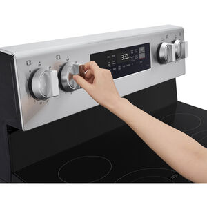 LG 30 in. 6.3 cu. ft. Smart Air-Fry True European Convection Electric Range with Radiant Burners - Stainless Steel, , hires