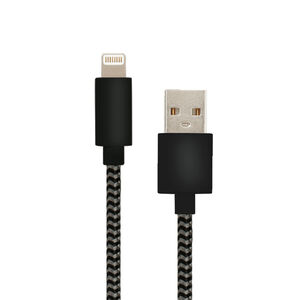 Helix USB-A to lightning 5ft Cable - Black, Black, hires