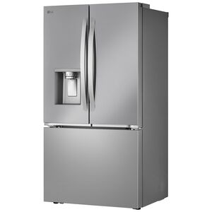 LG 36 in. 25.5 cu. ft. Smart Counter Depth French Door Refrigerator with Ice & Water Dispenser - PrintProof Stainless Steel, , hires
