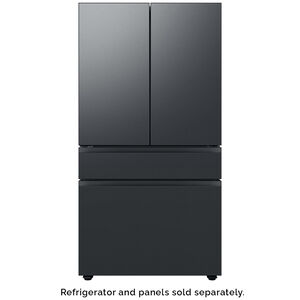 Samsung BESPOKE 4-Door French Door Middle Panel for Refrigerators - Matte Black Steel, , hires