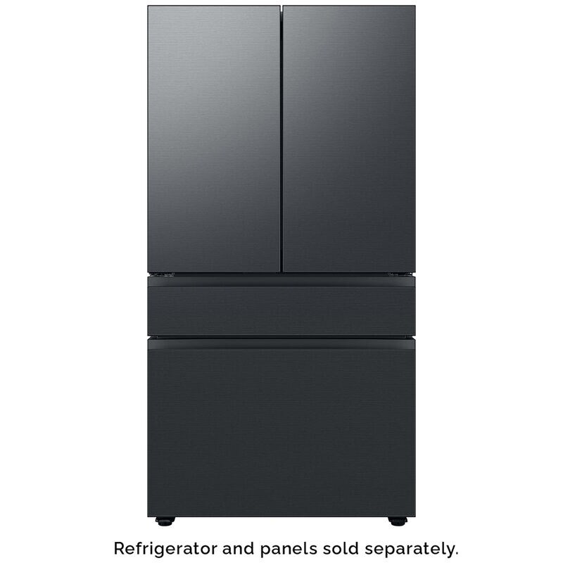 Samsung BESPOKE 4-Door French Door Middle Panel for Refrigerators - Matte Black Steel, , hires