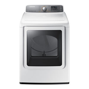 Samsung 7.4 Cu. Ft. Electric Dryer w/ Steam Cycles - White, , hires