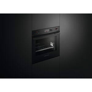 Fisher & Paykel 24" 3.0 Cu. Ft. Electric Wall Oven with Standard Convection & Self Clean - Black Glass, , hires