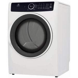 Electrolux 400 Series 27 in. 8.0 cu. ft. Stackable Electric Dryer with 7 Dry Programs, 6 Dry Options, Sanitize Cycle & Wrinkle Care - White, White, hires