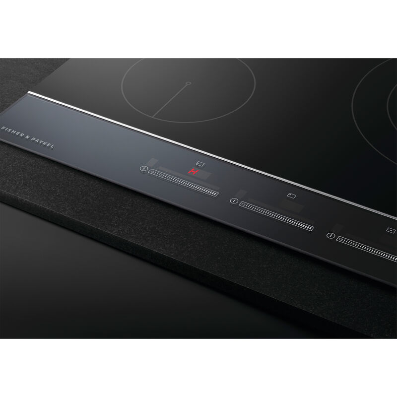 Fisher & Paykel Series 7 36 in. 5-Burner Induction Cooktop with Simmer Burner & Power Burner - Black Glass, , hires