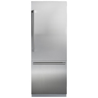 Blomberg 30 in. 16.4 cu. ft. Built-In Counter Depth Bottom Freezer Refrigerator - Custom Panel Ready | BRFB1900FBI