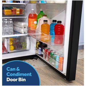GE 30 in. 21.0 cu. ft. Garage-Ready Top Freezer Refrigerator - Black, Black, hires
