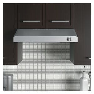 GE 24 in. Convertible Standard Style Range Hood with 200 CFM, 2 Fan Speeds & 1 Incandescent Light - Stainless Steel, , hires