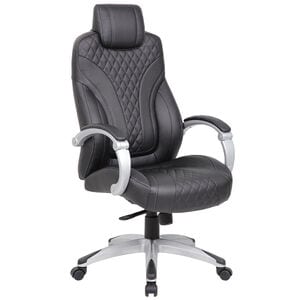 Boss Executive Hinged Arm Caressoft Chair - Black, , hires