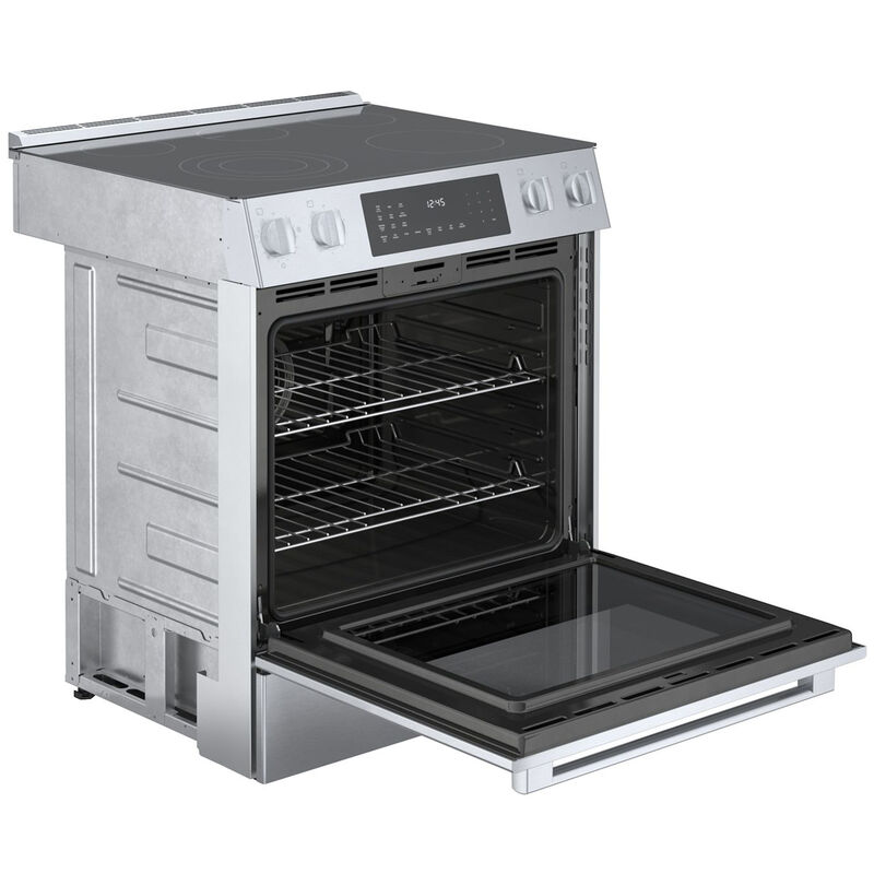 Bosch Benchmark 30 in. 4.6 cu. ft. Convection Oven Slide-In Electric Range with 5 Smoothtop Burners - Stainless Steel, , hires
