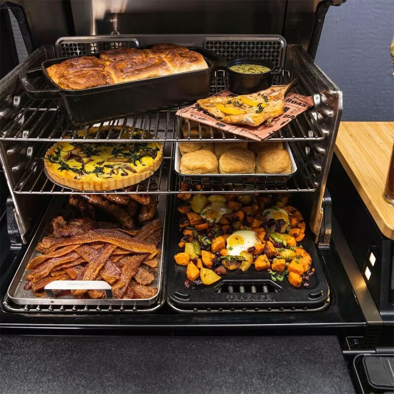 Traeger Timberline Wood Pellets Grill with Side Burner - Black, , hires