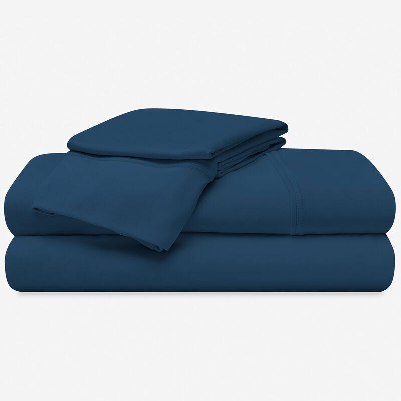 BEDGEAR Ver-Tex King / Cal King Size Sheet Set (Ideal for Adj. Bases) - Navy, , hires