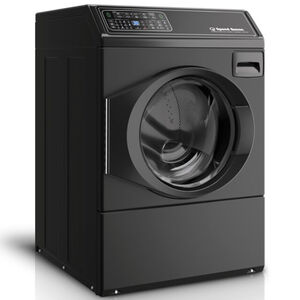 Speed Queen FF7 27 in. 3.5 cu. ft. Front Load Washer with Pet Plus Flea Cycle & Sanitize with Oxi - Matte Black - LEFT DOOR HINGE (not reversible), Matte Black, hires